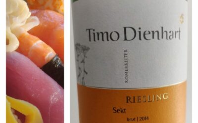 Riesling Brut 2014 trifft gerne Sushi  – Weingut Zur Römerkelter (6/10)