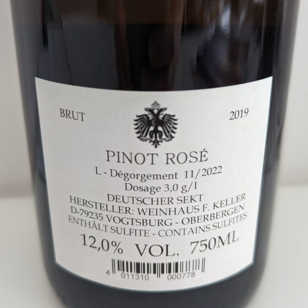 VDP Franz Keller Kaiserstuhl Pinot Rosé 2019 Sekt_1