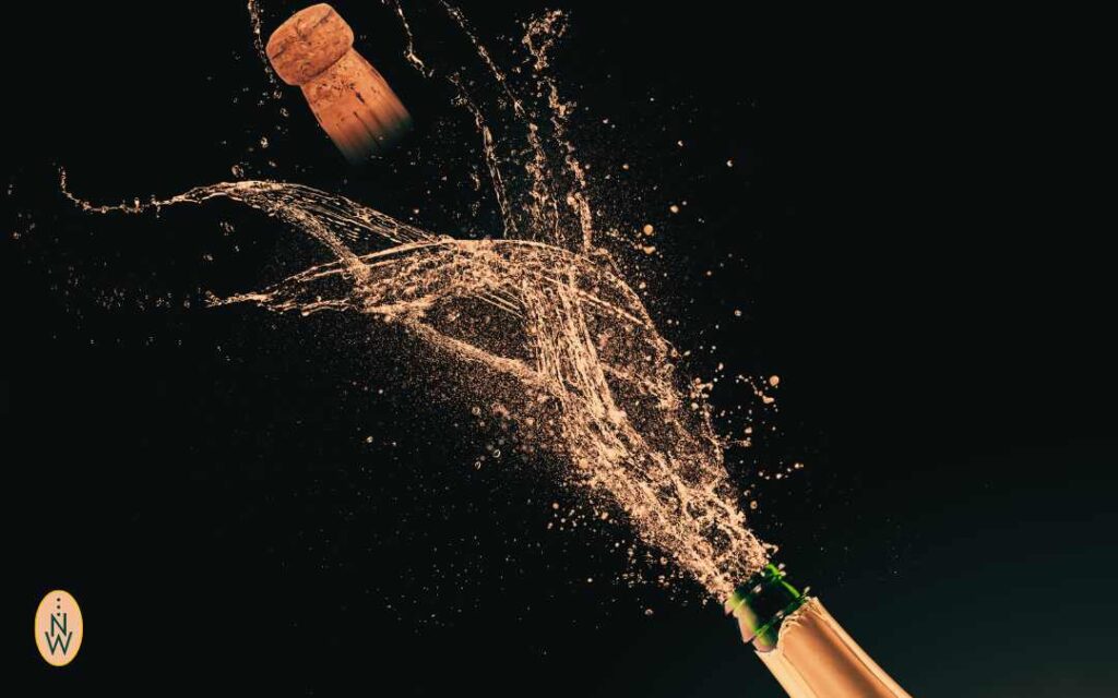 Champagner: Mythos oder Wahrheit - der Löffel-Trick?
Sektkorken schießt aus der Flasche.