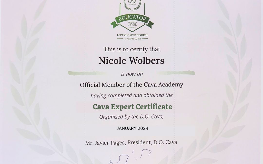 Geschafft: Cava Expert Certificate