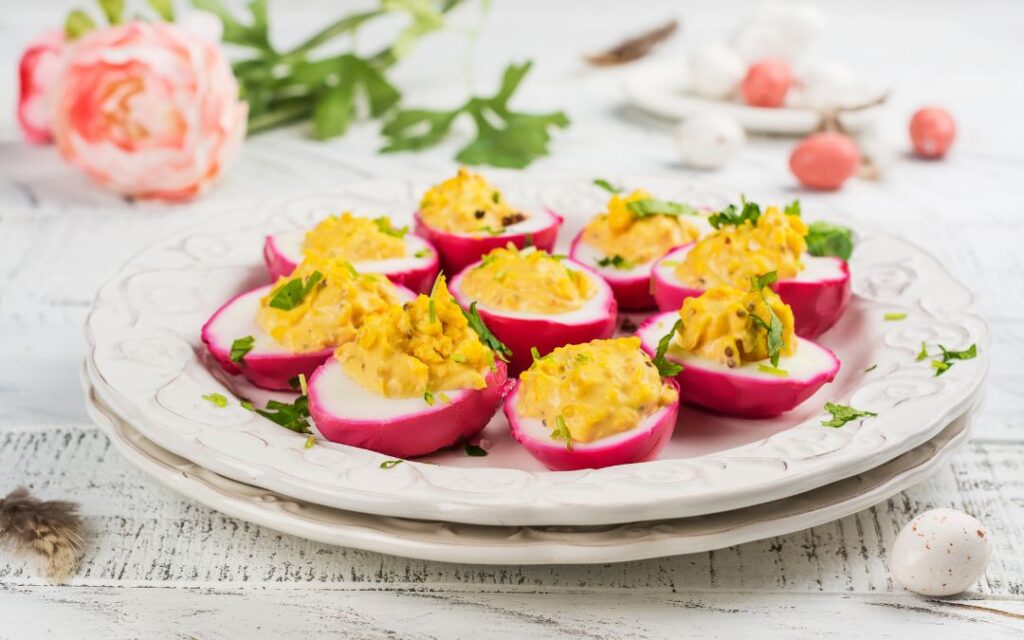 Oeufs Mimosa zu Ostern